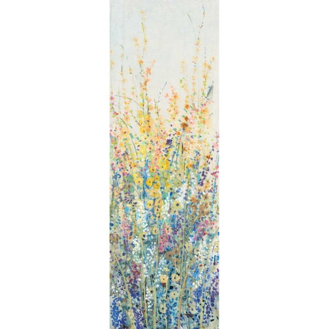 Wildflower Panel II Gold Ornate Wood Framed Art Print with Double Matting by OToole, Tim