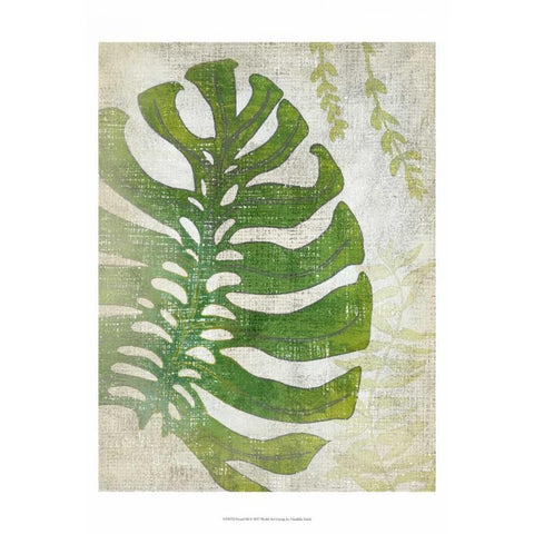 Frond III Gold Ornate Wood Framed Art Print with Double Matting by Zarris, Chariklia