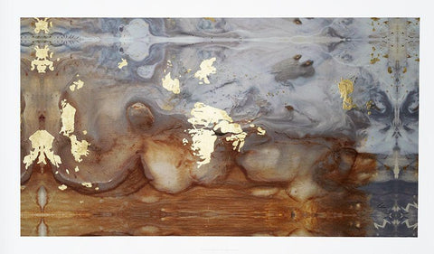 Particle of Presence I White Modern Wood Framed Art Print with Double Matting by Bramma, Lila