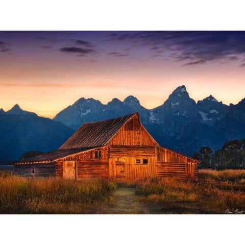 Sunset in the Desert III White Modern Wood Framed Art Print by Drost, David