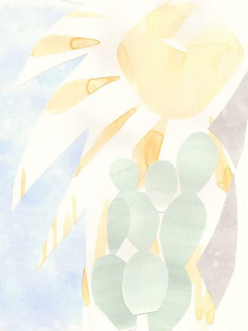 Painted Desert I White Modern Wood Framed Art Print with Double Matting by Stramel, Renee W.