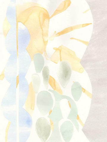 Painted Desert II Black Ornate Wood Framed Art Print with Double Matting by Stramel, Renee W.