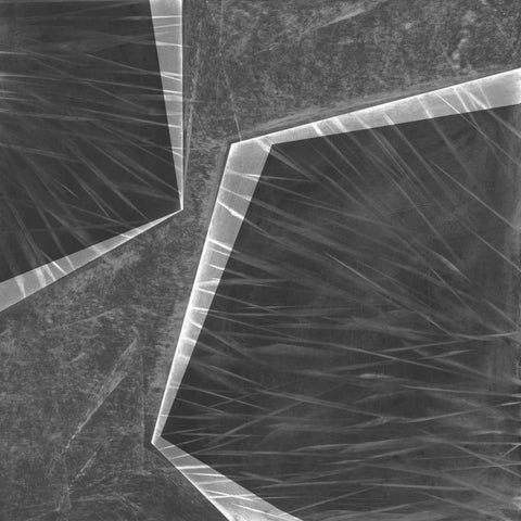 Orchestrated Geometry II Black Modern Wood Framed Art Print with Double Matting by Chandler, Sharon