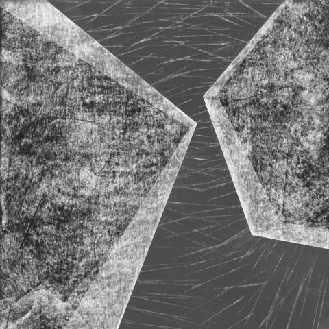 Orchestrated Geometry III Black Ornate Wood Framed Art Print with Double Matting by Chandler, Sharon