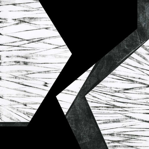 Orchestrated Geometry VI Black Modern Wood Framed Art Print by Chandler, Sharon