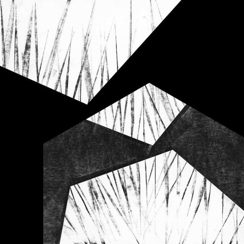 Orchestrated Geometry VII Black Modern Wood Framed Art Print by Chandler, Sharon
