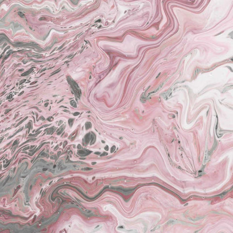 Blush Minerals II White Modern Wood Framed Art Print with Double Matting by Fagalde, Jarman