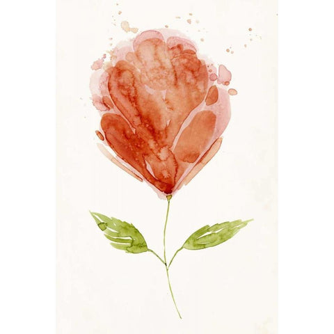Boom Bloom I White Modern Wood Framed Art Print by Popp, Grace