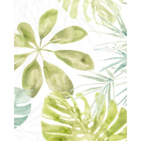 Island Medley II White Modern Wood Framed Art Print by Vess, June Erica