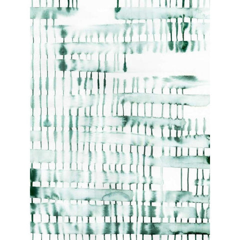 Barred I White Modern Wood Framed Art Print by Popp, Grace