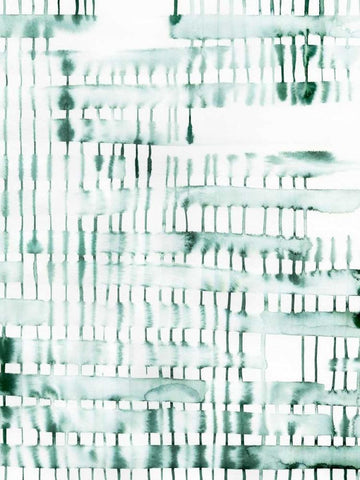 Barred I White Modern Wood Framed Art Print with Double Matting by Popp, Grace