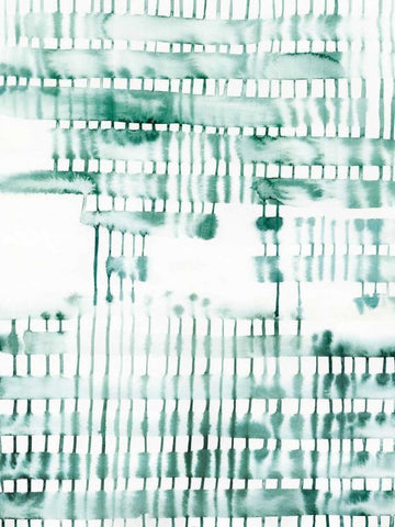 Barred II White Modern Wood Framed Art Print with Double Matting by Popp, Grace