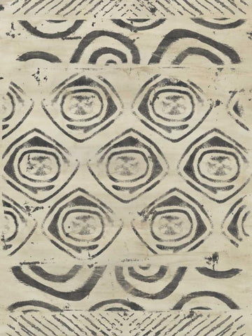 Pattern Bazaar VI White Modern Wood Framed Art Print with Double Matting by Vess, June Erica