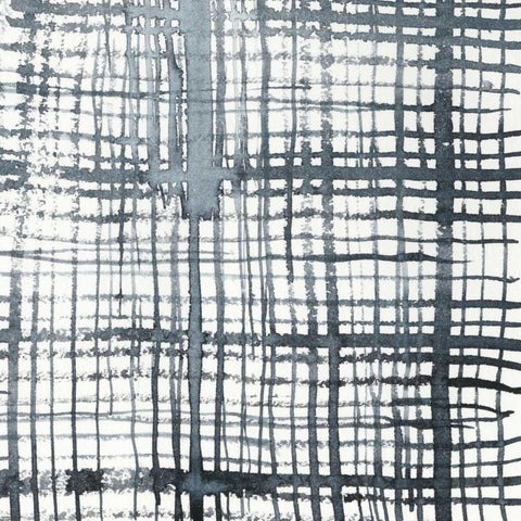 Stylus I Black Modern Wood Framed Art Print with Double Matting by Zarris, Chariklia