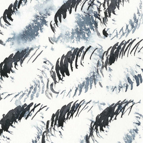 Stylus III White Modern Wood Framed Art Print by Zarris, Chariklia