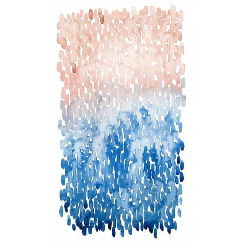 Coral Cascade I White Modern Wood Framed Art Print by Popp, Grace