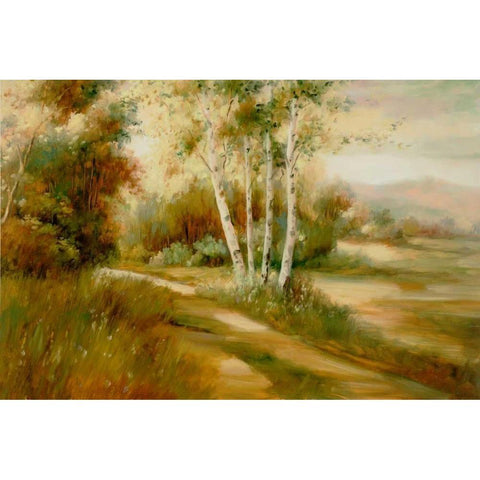 Eventide 9 White Modern Wood Framed Art Print by Dag, Inc.