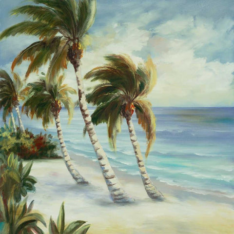 Tropical 4 Gold Ornate Wood Framed Art Print with Double Matting by Dag, Inc.