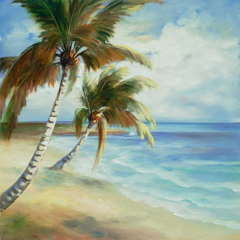 Tropical 5 Black Modern Wood Framed Art Print by Dag, Inc.
