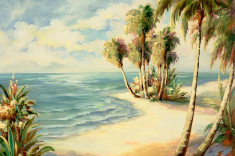Tropical 8 Black Ornate Wood Framed Art Print with Double Matting by Dag, Inc.