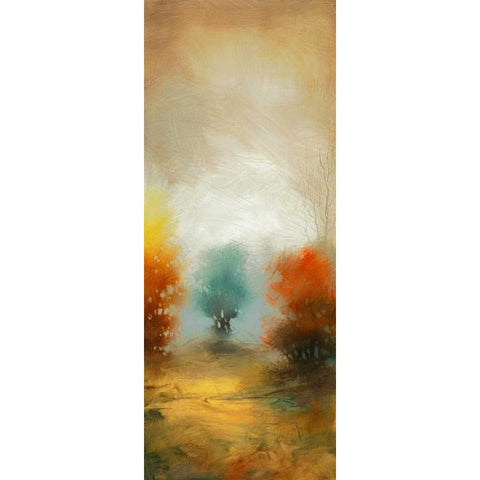 Hinterland 32 Black Modern Wood Framed Art Print with Double Matting by Dag, Inc.