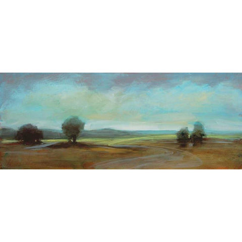 Landscape 101 White Modern Wood Framed Art Print by Dag, Inc.