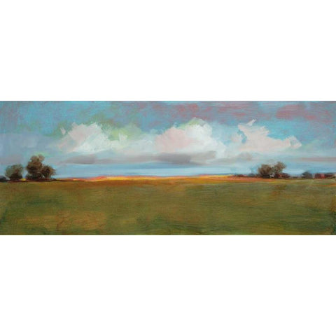 Landscape 102 White Modern Wood Framed Art Print by Dag, Inc.