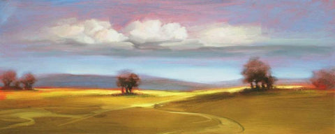 Landscape 106 Black Ornate Wood Framed Art Print with Double Matting by Dag, Inc.