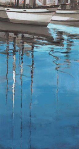 Set Sail 11 Black Ornate Wood Framed Art Print with Double Matting by Dag, Inc.