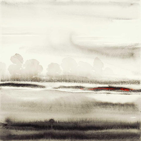 Solstice 2 White Modern Wood Framed Art Print by Dag, Inc.