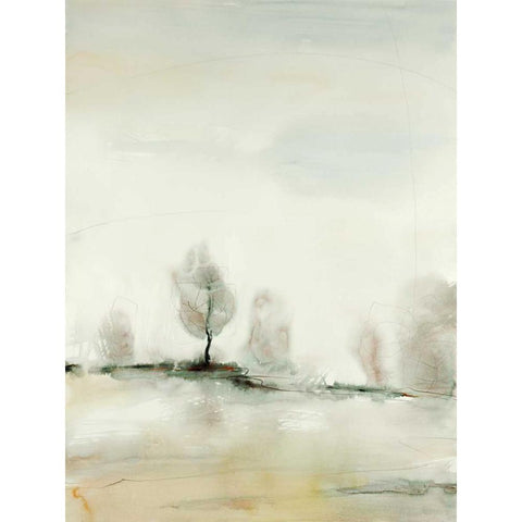 Solstice 7 White Modern Wood Framed Art Print by Dag, Inc.
