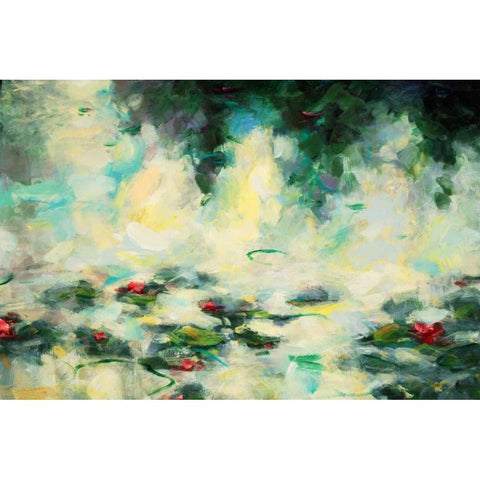 Solstice 10 Black Modern Wood Framed Art Print with Double Matting by Dag, Inc.