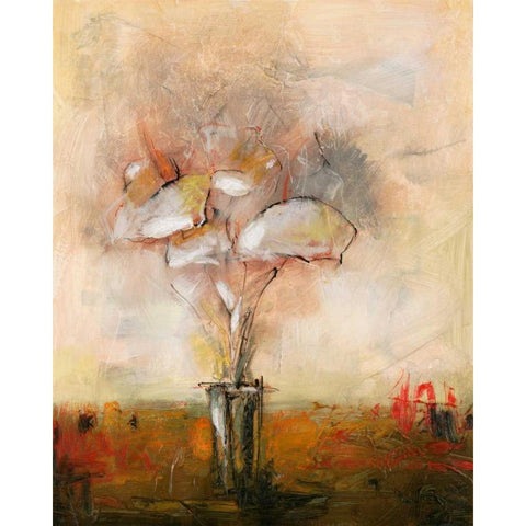 Vivo Floral 7 Gold Ornate Wood Framed Art Print with Double Matting by Dag, Inc.