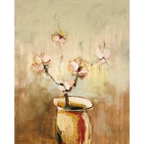 Vivo Floral 17 Gold Ornate Wood Framed Art Print with Double Matting by Dag, Inc.