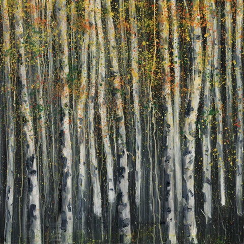 Woodland 4 Black Ornate Wood Framed Art Print with Double Matting by Dag, Inc.