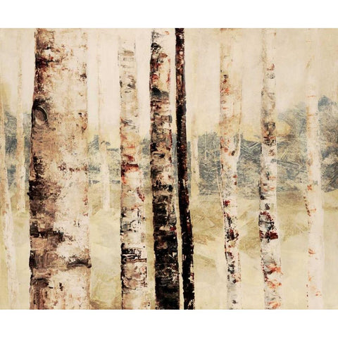 Woodland 6 White Modern Wood Framed Art Print by Dag, Inc.