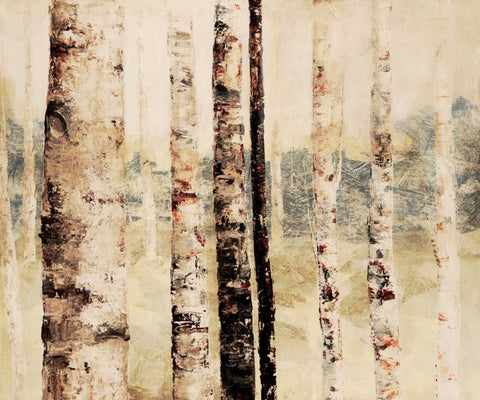 Woodland 6 Black Ornate Wood Framed Art Print with Double Matting by Dag, Inc.