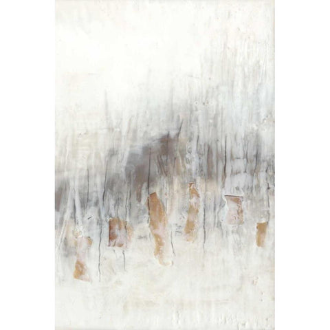 Neutral Wave II White Modern Wood Framed Art Print by Goldberger, Jennifer