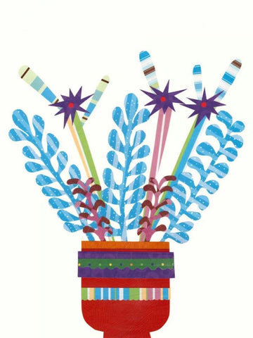 Cheerful Succulent IV Black Ornate Wood Framed Art Print with Double Matting by Moore, Regina