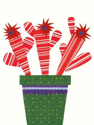 Cheerful Succulent V Black Ornate Wood Framed Art Print with Double Matting by Moore, Regina