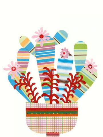 Cheerful Succulent VI Black Ornate Wood Framed Art Print with Double Matting by Moore, Regina