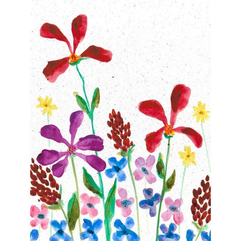 Vivid Whimsy I Black Modern Wood Framed Art Print by Moore, Regina