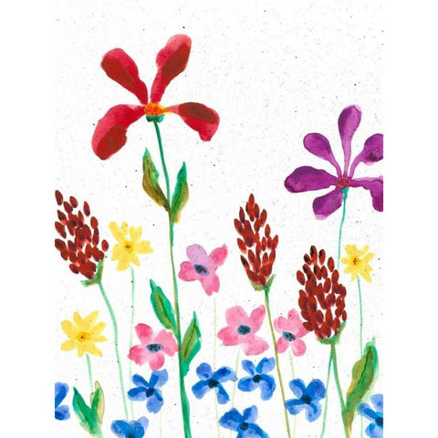 Vivid Whimsy II Black Modern Wood Framed Art Print with Double Matting by Moore, Regina