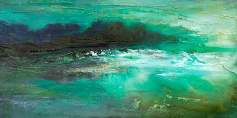 Dusk on the Coast  Black Ornate Wood Framed Art Print with Double Matting by Finch, Sheila