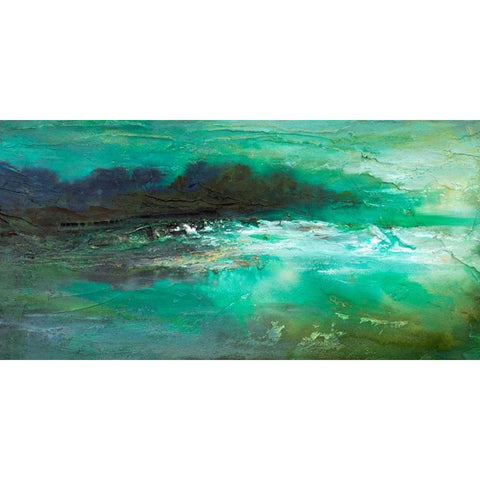 Dusk on the Coast  Black Modern Wood Framed Art Print by Finch, Sheila