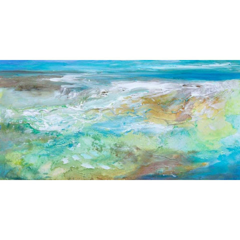 Tide Pool  Gold Ornate Wood Framed Art Print with Double Matting by Finch, Sheila