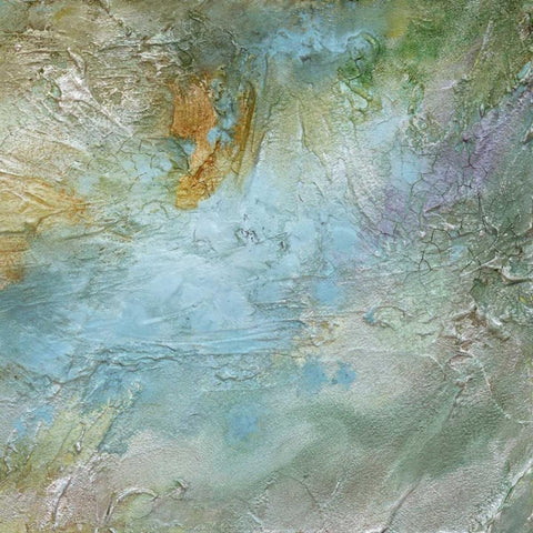 Pastel Currents II Black Modern Wood Framed Art Print by Finch, Sheila