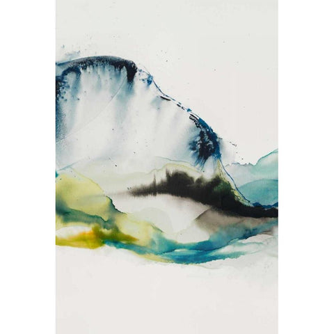 Abstract Terrain III White Modern Wood Framed Art Print by Jasper, Sisa