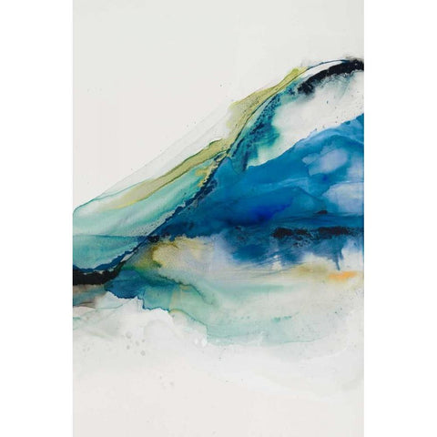 Abstract Terrain IV White Modern Wood Framed Art Print by Jasper, Sisa