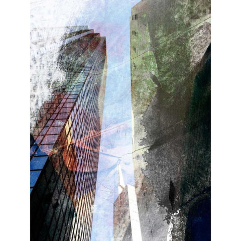 Dallas Architecture III Gold Ornate Wood Framed Art Print with Double Matting by Jasper, Sisa